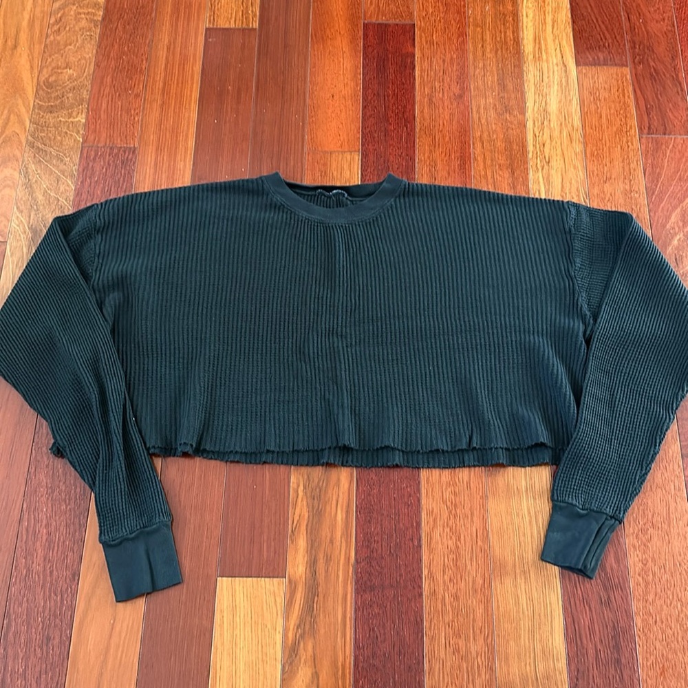Brandy Melville black crop top. One size. Great condition.